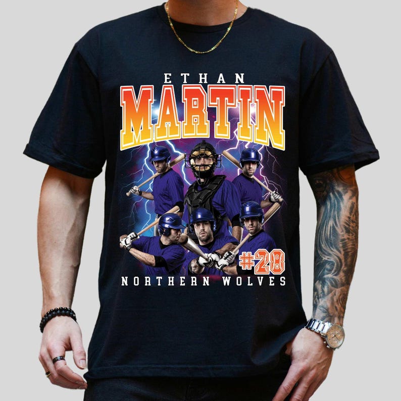 Custom Vintage Baseball Bootleg - Baseball Player - Softball Player - Baseball School Team Name