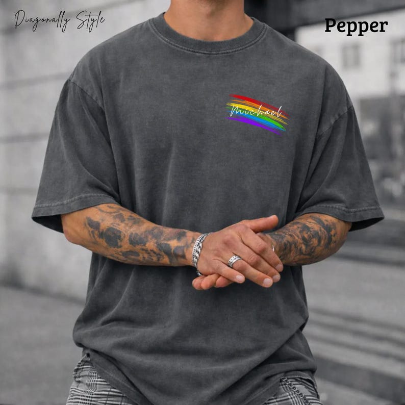 Personalized Rainbow Name - LGBTQ Pride - Minimalist Gay Pride Gift