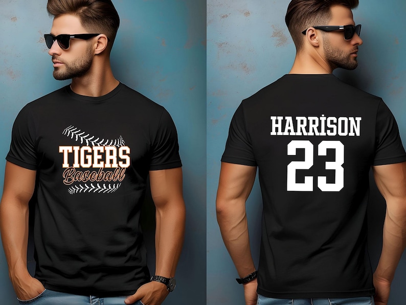 Custom Baseball Team Performance - Personalized Name & Number Dry-Fit