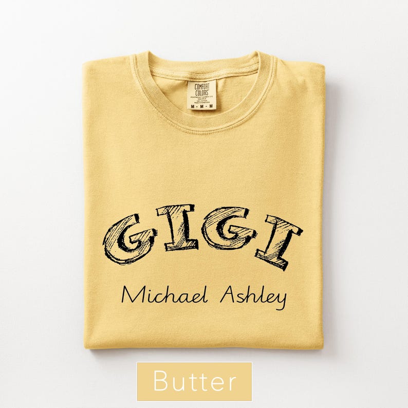 Personalized Mama Nana Mimi Gigi Grandma - Custom Mother's Day -Custom Grandmother Hand Drawn Text