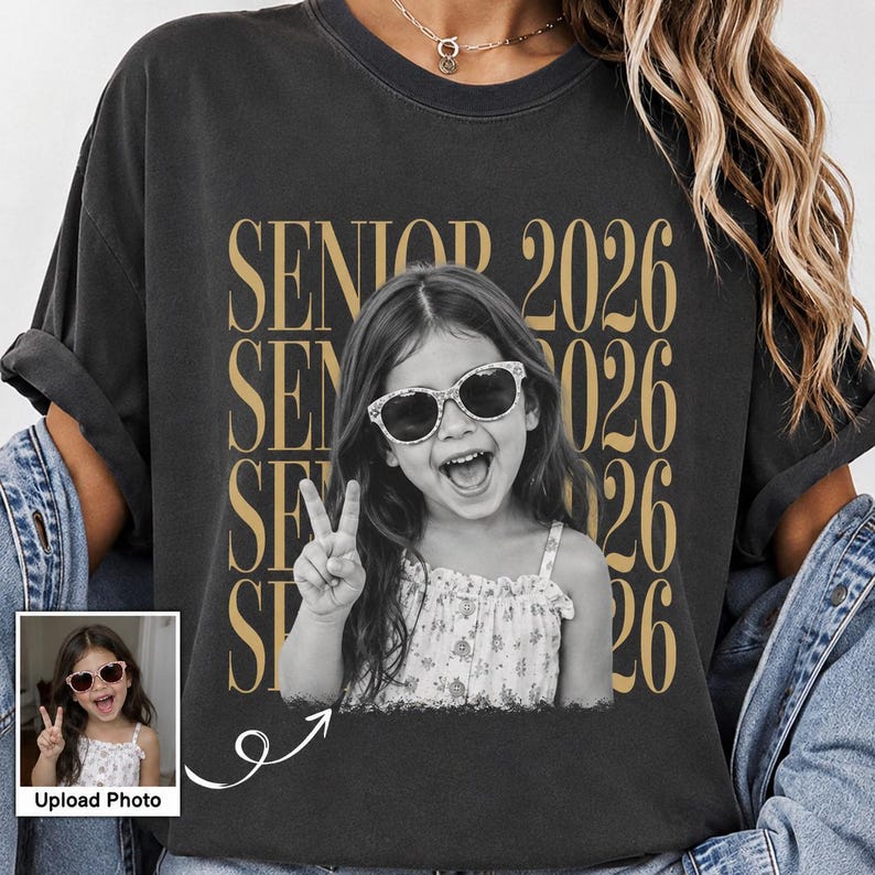 Custom Senior Photo - Personalized Vintage Class of 2026 Graduation