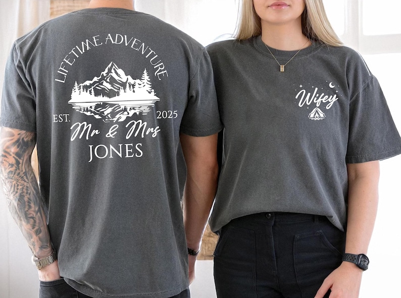 Personalized Newly Married Couple - Lifetime Adventure - Mr & Mrs Honeymoon Gift