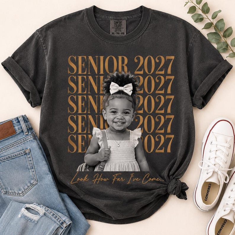 Personalized Senior 2027 - Custom Childhood Photo - Class of 2027 Graduation Gift - Keepsake