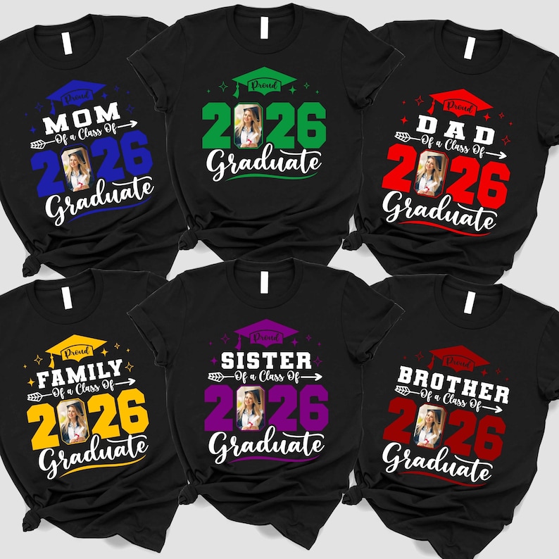 Personalized Graduation Photo - Custom 2026 Family Matching Celebration Gift
