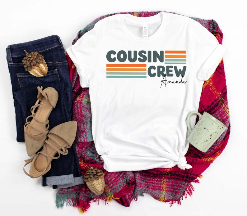 Personalized Retro Cousin - Custom Family Reunion with Name