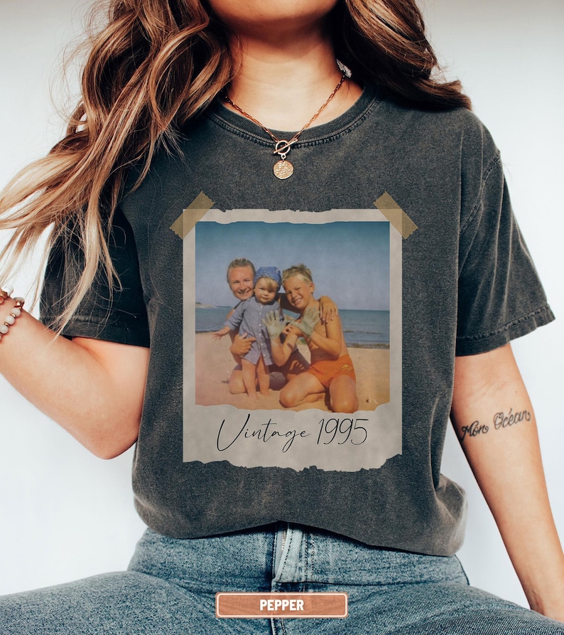 Personalized Vintage Photo & Year - Custom 30th Birthday Celebration Gift