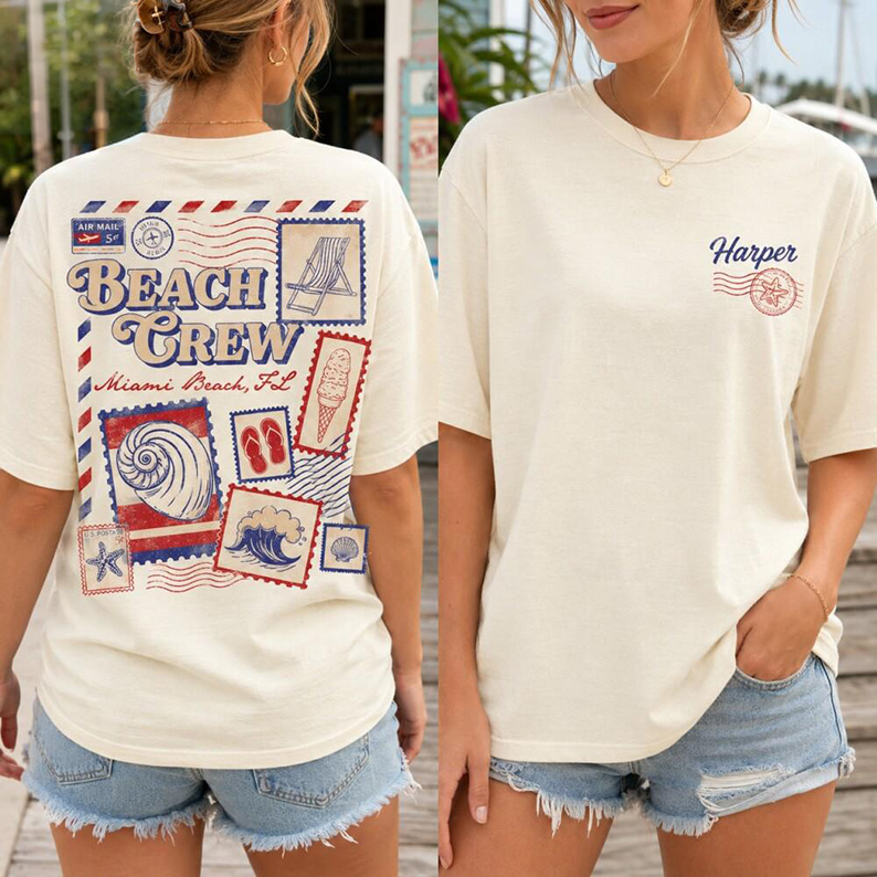 Personalized Beach - Family Vacation Matching Summer Trip