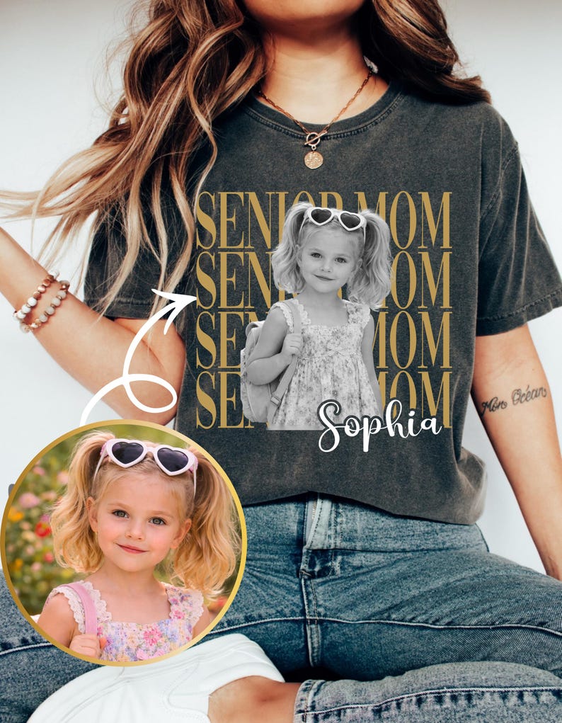 Custom Senior Mom Photo - Personalized Class of 2027 Graduation Family
