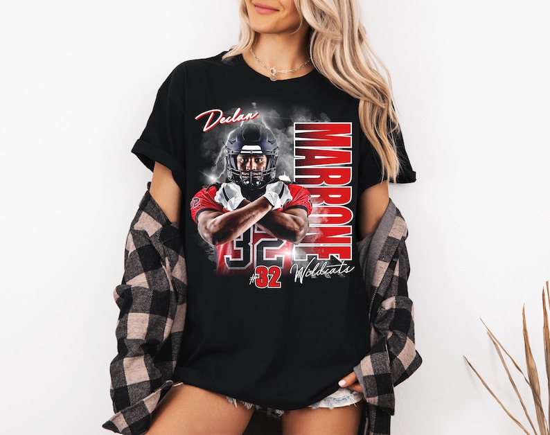 Custom Football Player - Personalized Soft Style Game Day for Football Moms