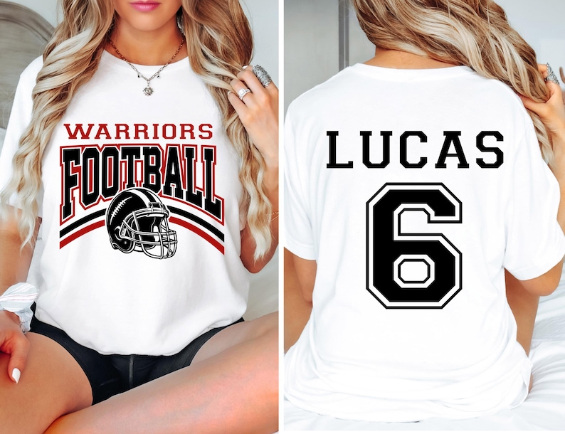Custom Football Team - Personalized Name & Number Game Day Apparel