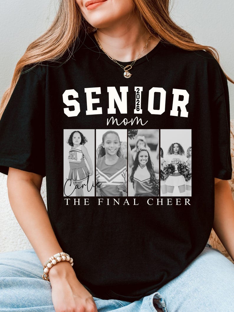 Custom Senior Cheer Mom - Personalized Photo Senior Night