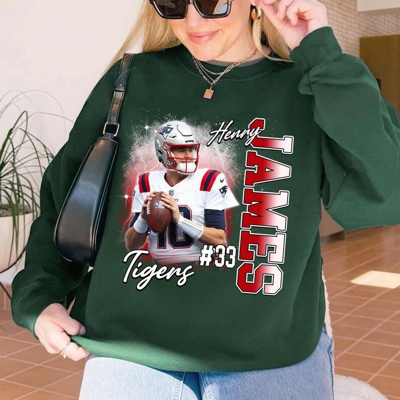 Custom Football Mom - Personalized Photo & Number Game Day Player