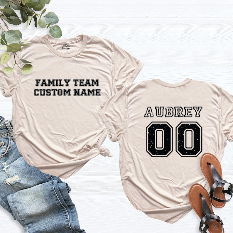 Custom Family Team-Personalized Last Name Number Matching Family Custom Sports Family Reunion Team
