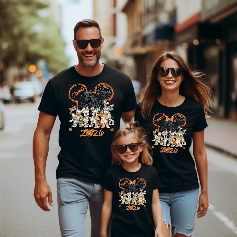 Custom Mickey And Friends Halloween - Custom Disney Family Matching - Disney Halloween Family