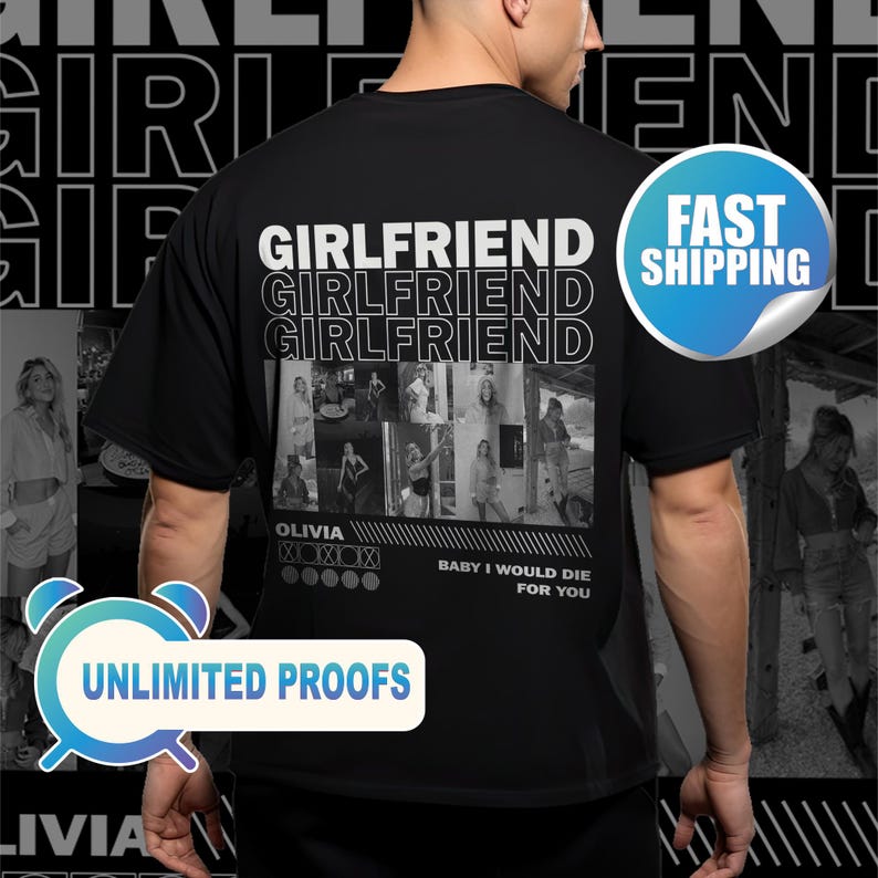 Personalized Couple Photo - Custom Girlfriend & Boyfriend Gift - Romantic Anniversary Surprise