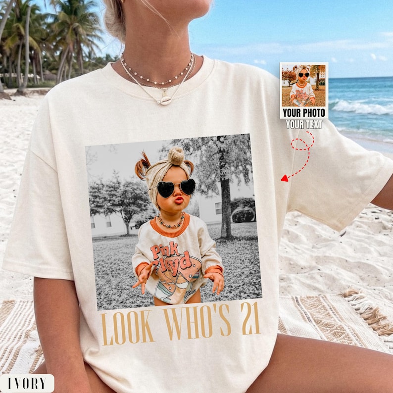 Custom Photo Birthday Gift - Personalized Vintage Birthday - Look Who’s Birthday - Retro Custom