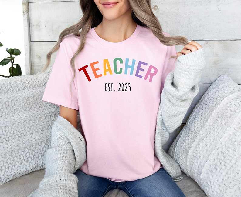 Personalized Teacher Est. - New Teacher Graduation Appreciation Gift