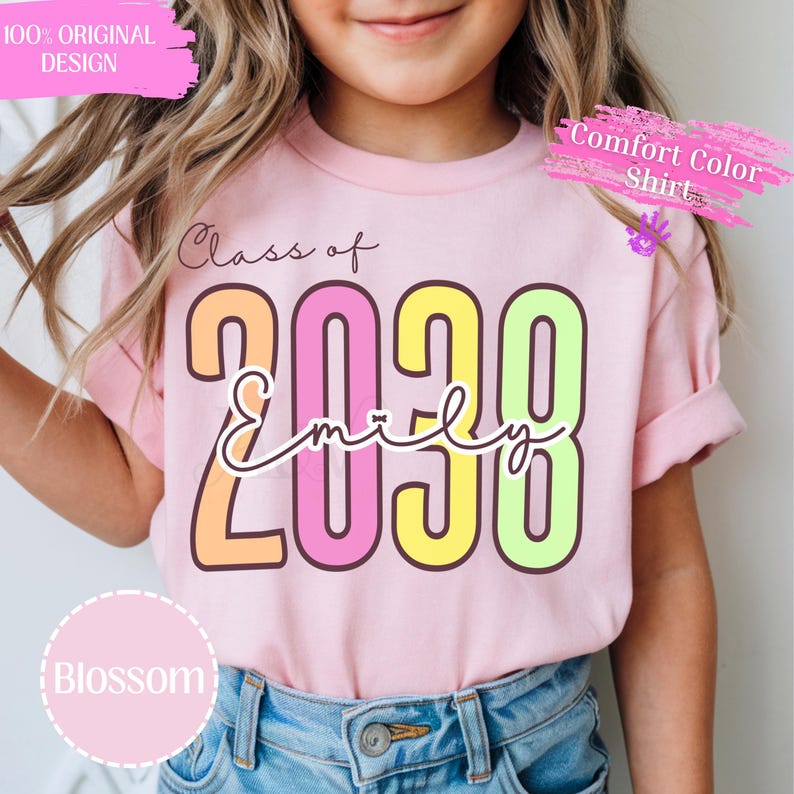Class Of 2038 - 2039 Graduation - Gift for New Student First Day of School - Grow With Me Photo Day