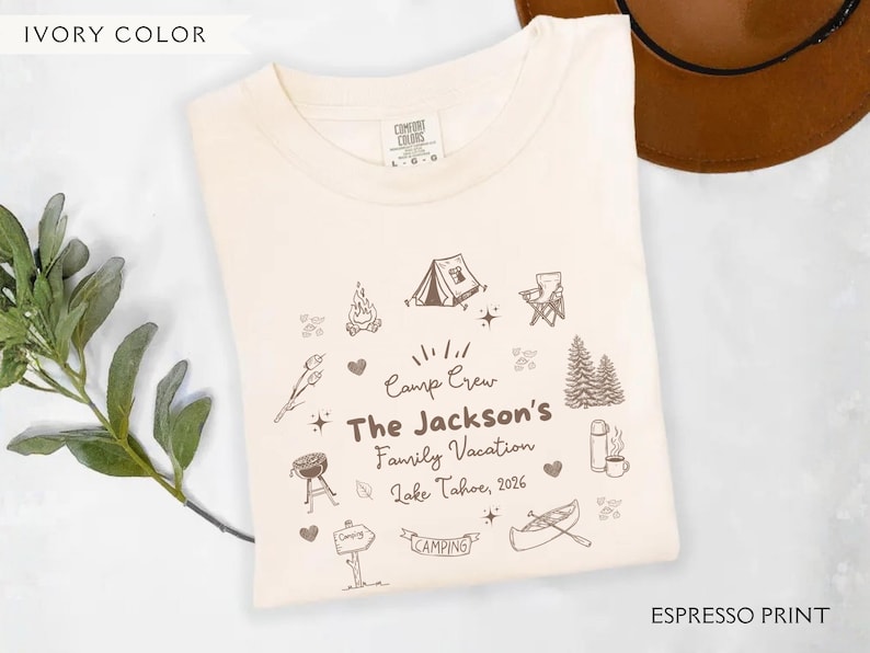 Personalized Mountain Family Vacation - Camping & Reunion Adventure Gift