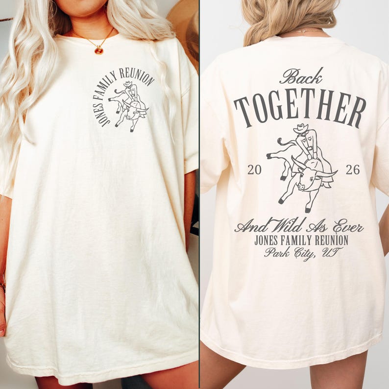 Custom Western Family Reunion Shirts Personalized Family Name Shirts Matching Mountain Rodeo