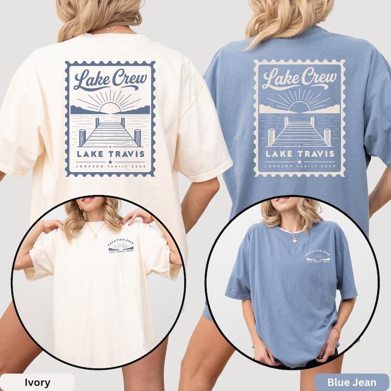 Personalized Family Lake Trip - Matching Lake & Summer Camping Gift