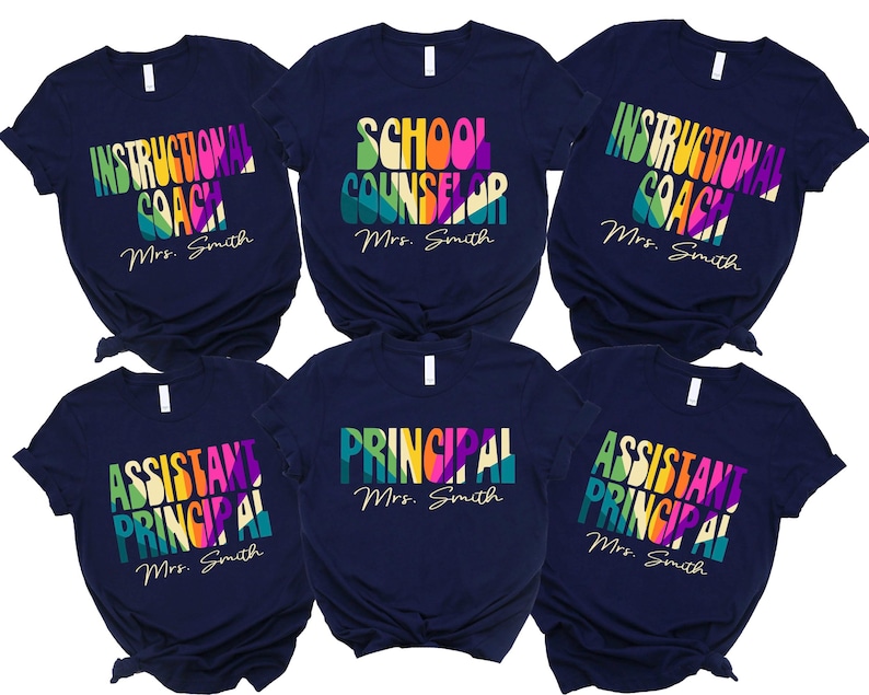 Personalized School Staff - Custom Teacher & Faculty Back to School