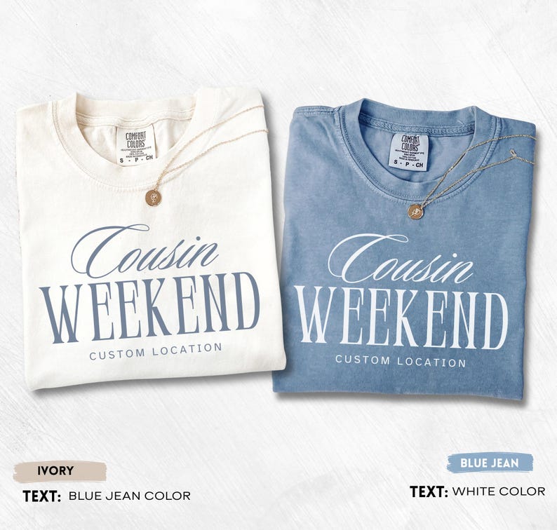 Personalized Cousin Weekend - Matching Cousin Trip & Family Reunion Gift