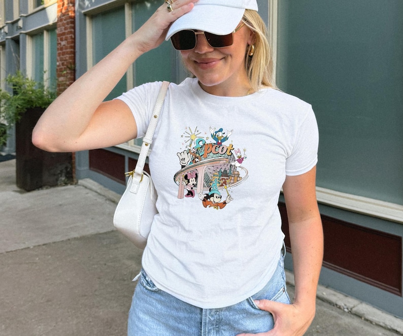 Retro Epcot Center Magic Top - Vintage Spaceship Earth Disney Characters Cute Kids Apparel