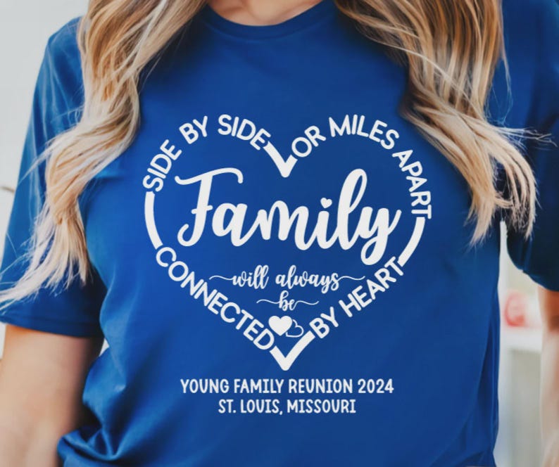 Personalized Family Reunion Name - Date & Location Matching Celebration