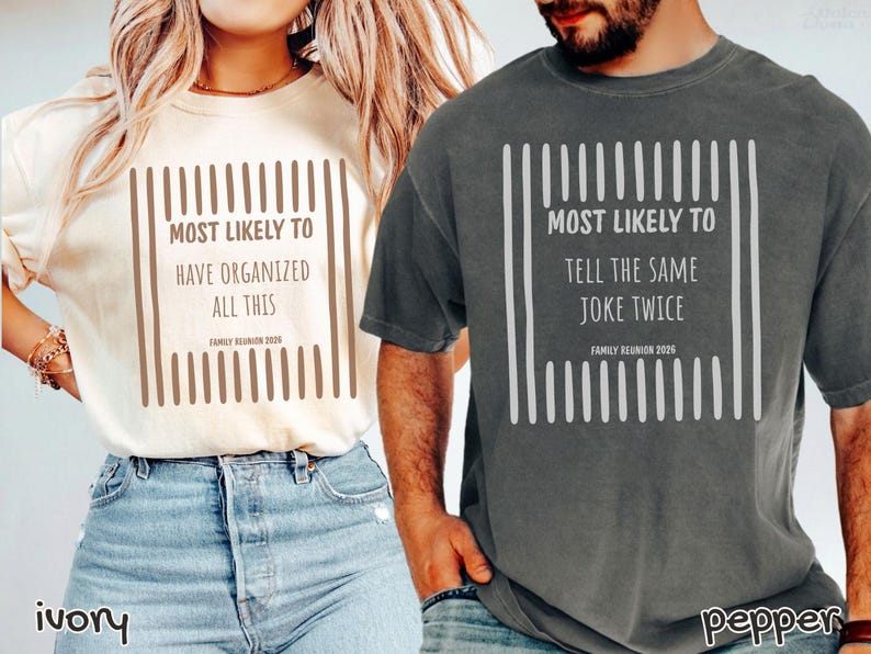 Personalized Funny Family Reunion - Matching Family Outfits with Custom Name