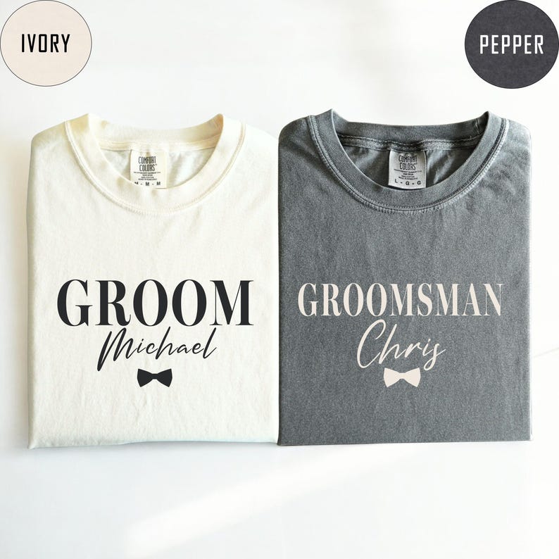 Personalized Groom & Groomsmen Matching - Bachelor Party - Best Man Wedding Celebration