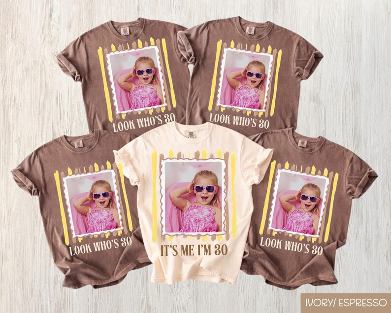 Personalized 30th Birthday Photo - Funny Matching Milestone Party Gift