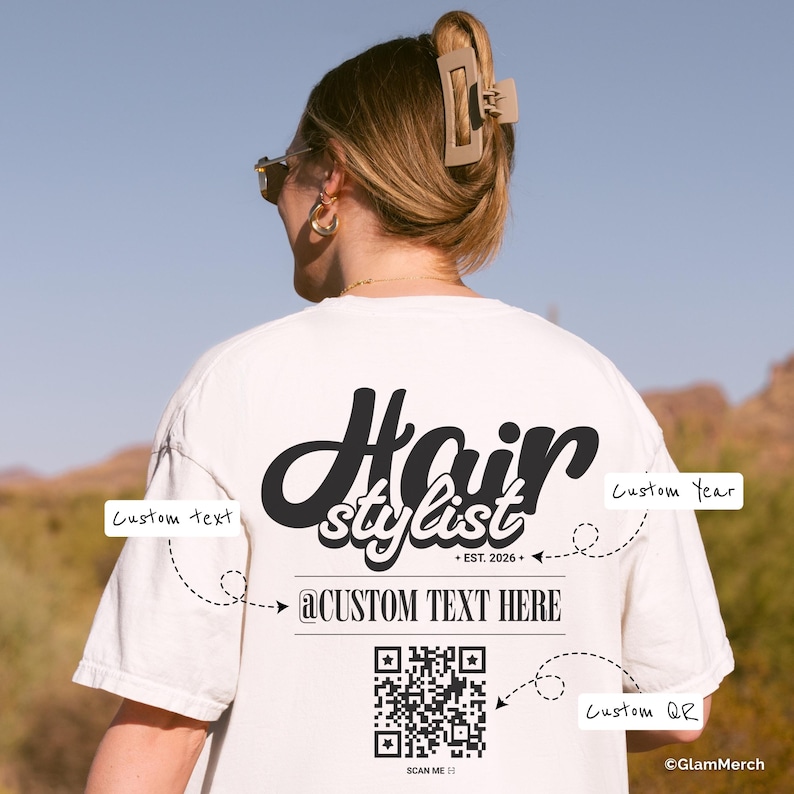 Custom Hairstylist Logo - Personalized QR Code Business