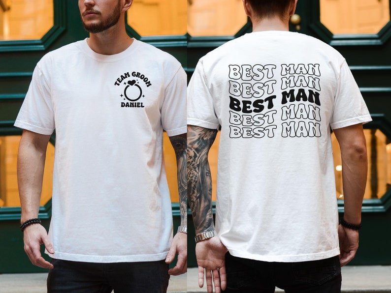 Personalized Best Man - Team Groom - Bachelor Party - Groomsmen Proposal - Wedding Day Gift
