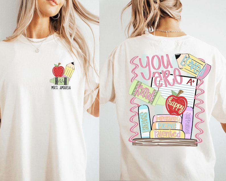 Custom Teacher Top: Back To School