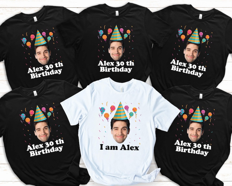 Custom Face Birthday - Personalized Name Party for Milestone Celebrations