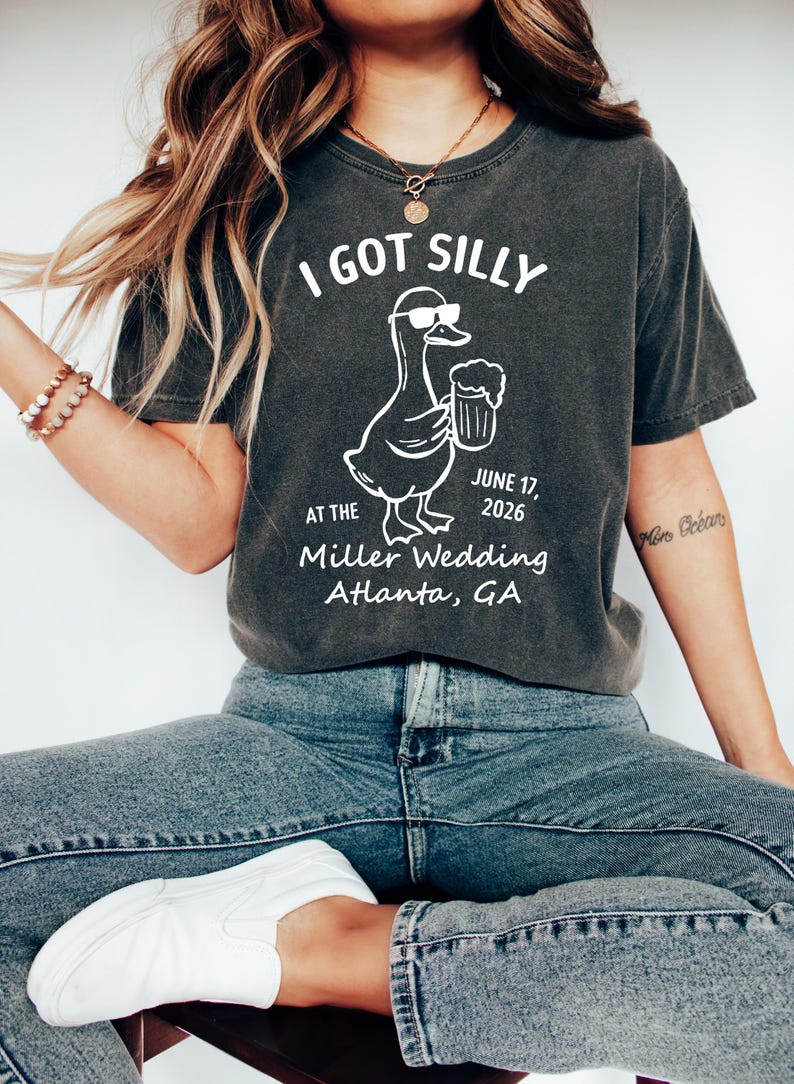 Custom Wedding Toss - Silly Goose Bridal Party - Personalized Wedding Guest - Matching Wedding