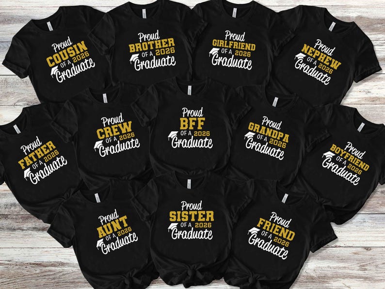 Personalized Proud Graduate 2026 Family Matching - Custom Photo Graduation Family - Custom