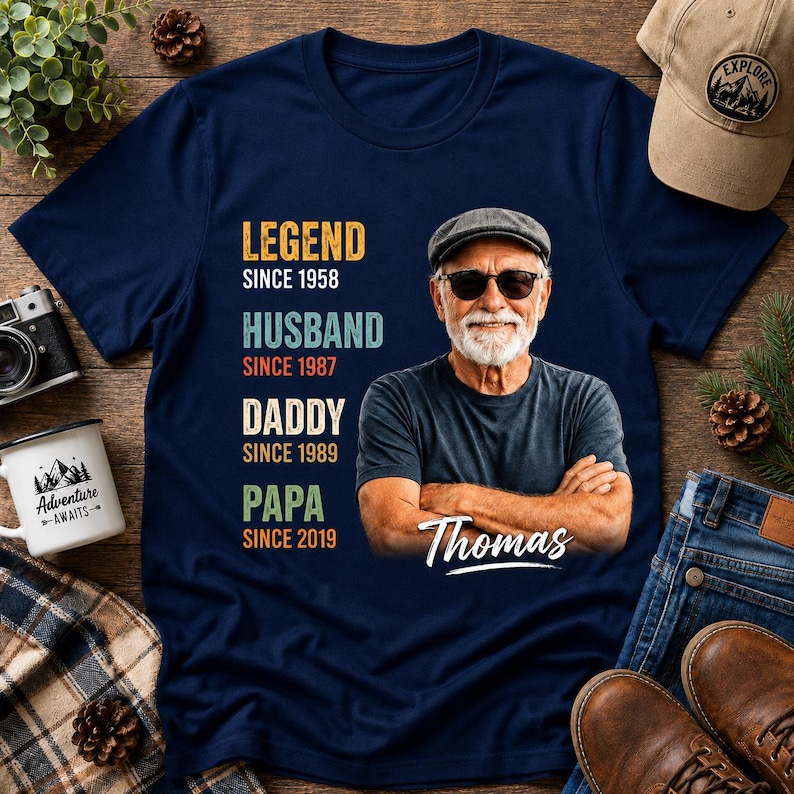 Personalized Legend Photo for Dad - Custom Name & Year Father's Day Gift