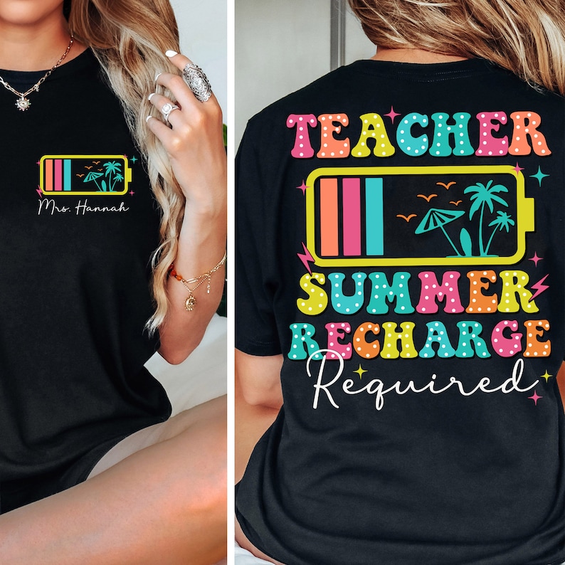 Personalized Teacher Summer Recharge - Last Day of School Gift