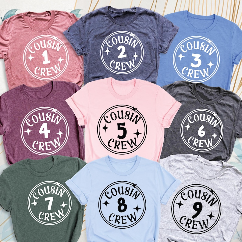 Personalized Cousin - Custom Number Reunion & Matching Squad Gift