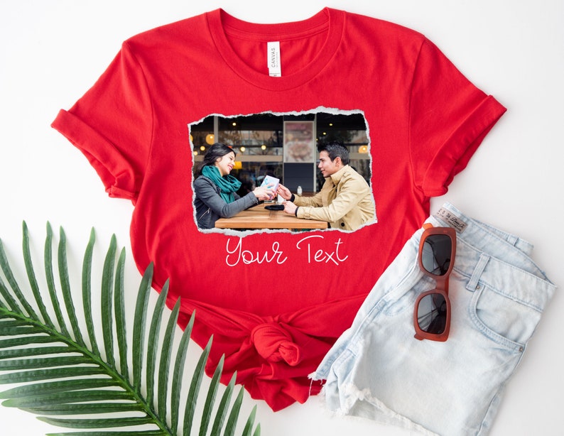 Custom Photo Collage Apparel - Personalized Picture Design Pullover - Custom Text Keepsake