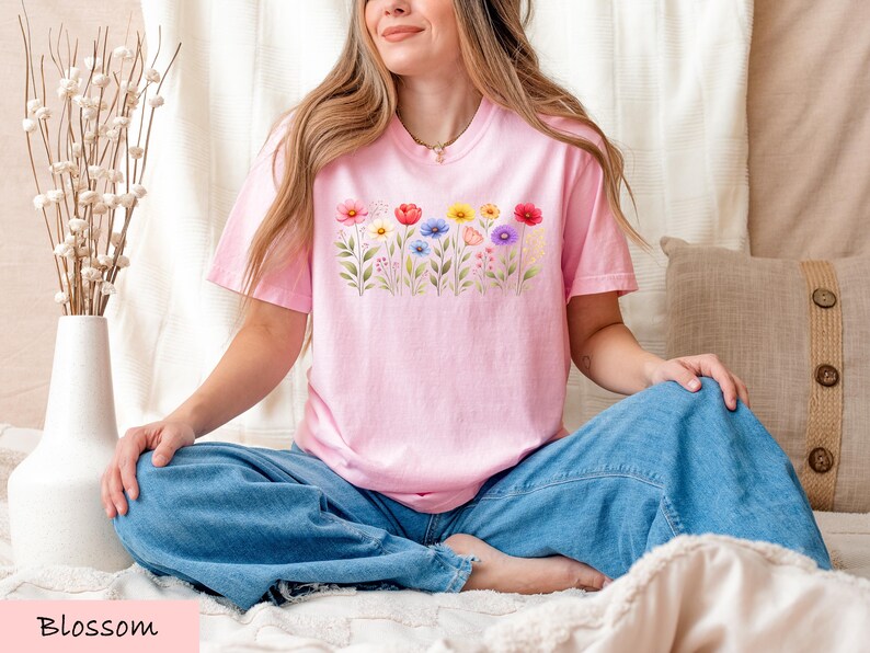 Colorful Wildflower Garden Floral Botanical Cottagecore Nature Lover Gift