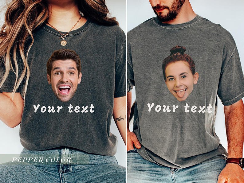 Personalized Photo Face - Funny Bachelorette - Birthday - Custom Friends & Couple Gift