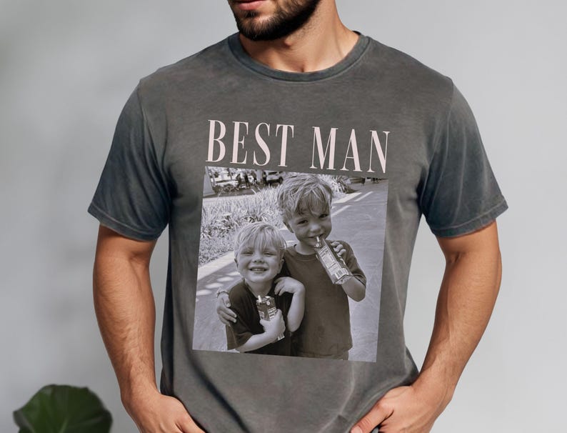Personalized Best Man Photo - Groomsmen Bachelor Party - Wedding Day & Proposal Gift