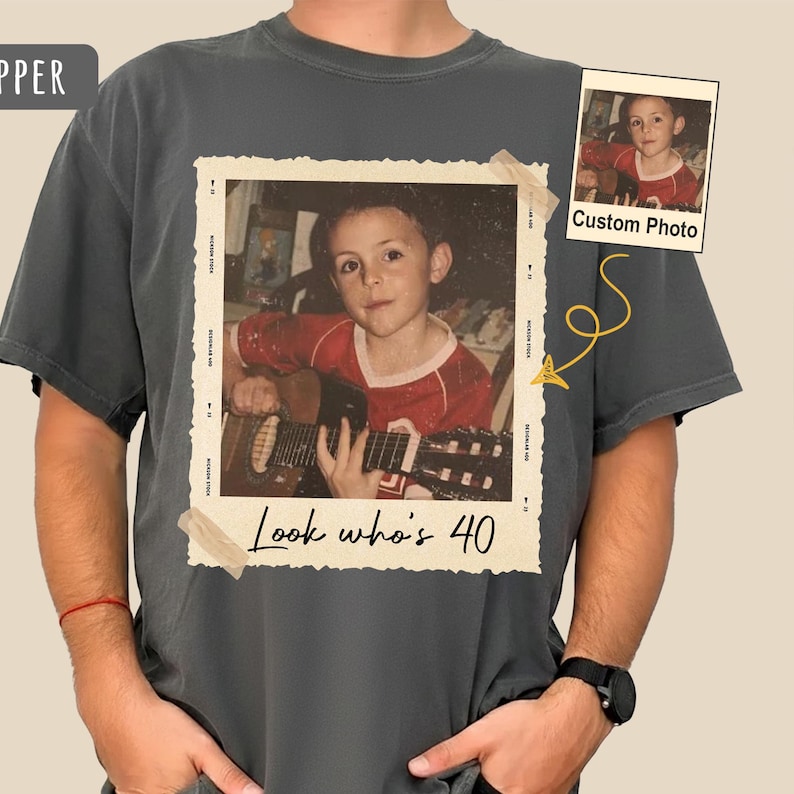 Personalized 40th Birthday Photo - Custom Memory Milestone Celebration Gift