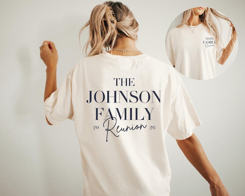 Personalized Family Reunion Name - Custom Family Gathering Matching Gift