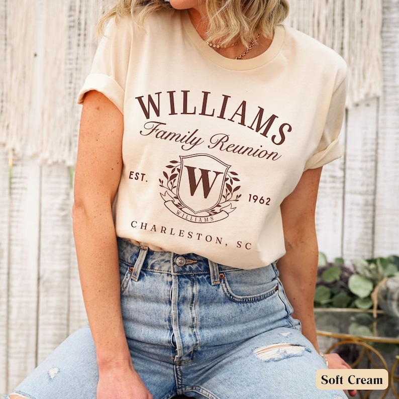 Personalized Monogram Family Name - Custom Family Reunion Matching Gift