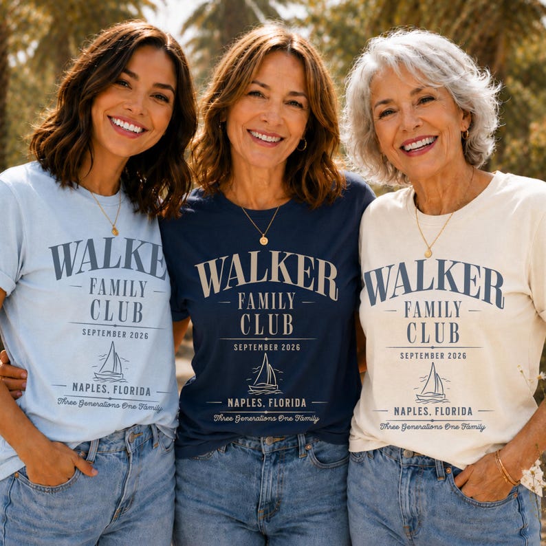 Personalized Family Reunion 2026 - Matching Family Trip with Custom Family Name