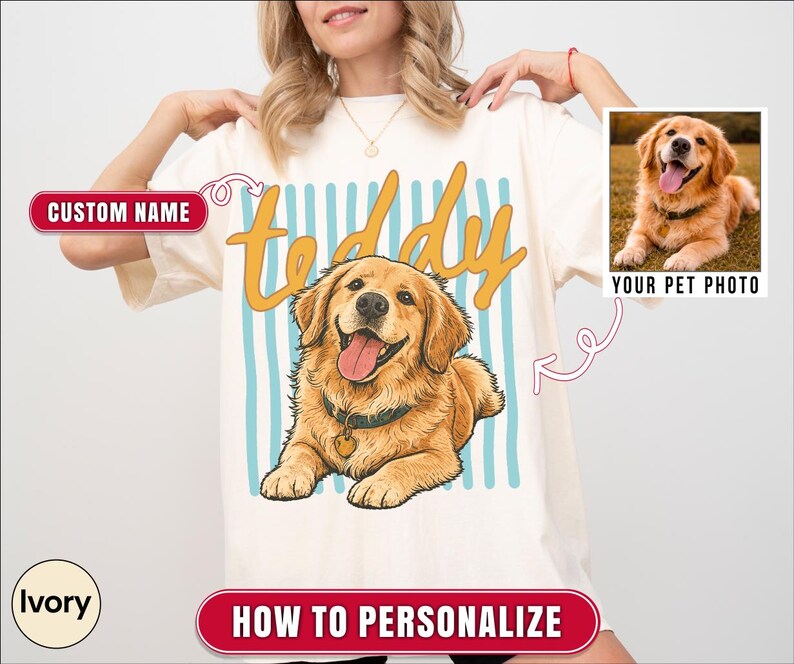 Custom Pet Photo And Name -Customized Picture Pet -Pet Lover Gift -Cat Mom Gift -Pet Loss Gift